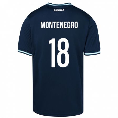 Kandiny Férfi Guatemala Vivian Montenegro #18 Kék Idegenbeli Jersey 24-26 Mez Póló Ing