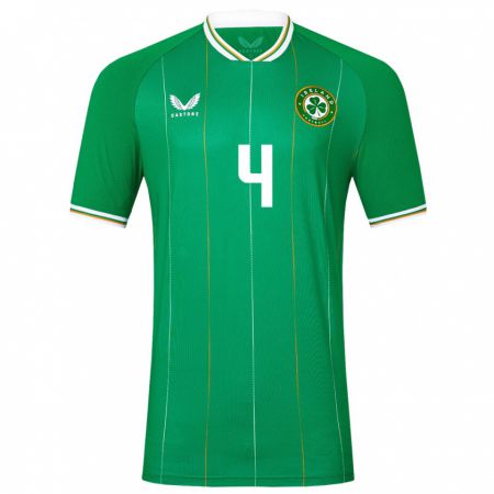 Kandiny Női Ír-Sziget Shane Duffy #4 Zöld Hazai Jersey 24-26 Mez Póló Ing