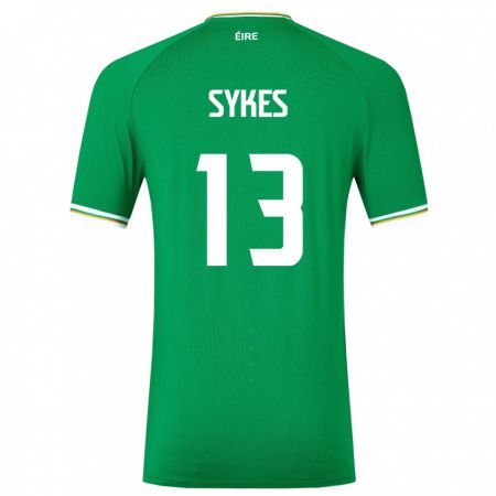 Kandiny Női Ír-Sziget Mark Sykes #13 Zöld Hazai Jersey 24-26 Mez Póló Ing