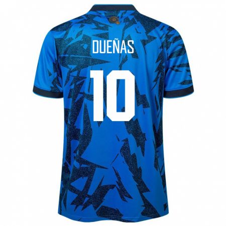Kandiny Női Salvador Enrico Dueñas #10 Kék Hazai Jersey 24-26 Mez Póló Ing
