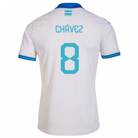 Kandiny Női Honduras Gerson Chávez #8 Fehér Hazai Jersey 24-26 Mez Póló Ing