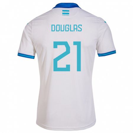 Kandiny Női Honduras Douglas Martínez #21 Fehér Hazai Jersey 24-26 Mez Póló Ing