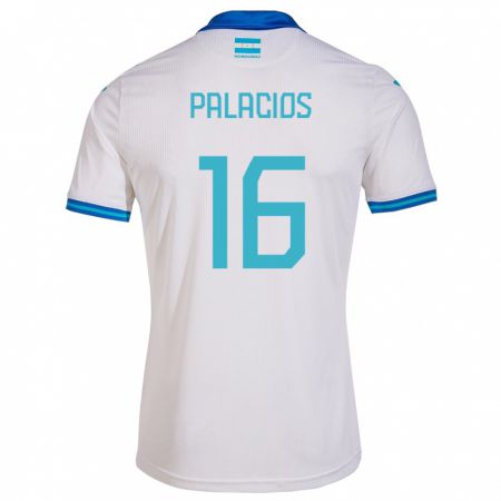 Kandiny Női Honduras Danilo Palacios #16 Fehér Hazai Jersey 24-26 Mez Póló Ing