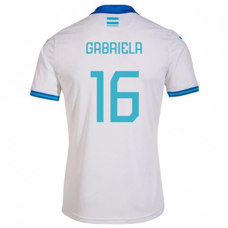 Kandiny Női Honduras Gabriela García #16 Fehér Hazai Jersey 24-26 Mez Póló Ing