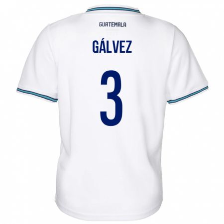 Kandiny Női Guatemala Fredy Gálvez #3 Fehér Hazai Jersey 24-26 Mez Póló Ing