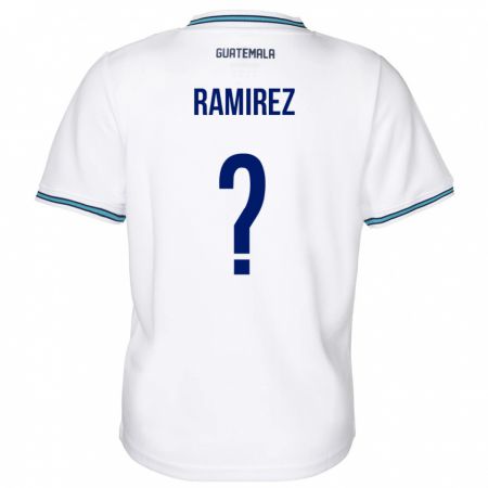 Kandiny Női Guatemala Nelson Ramirez #0 Fehér Hazai Jersey 24-26 Mez Póló Ing