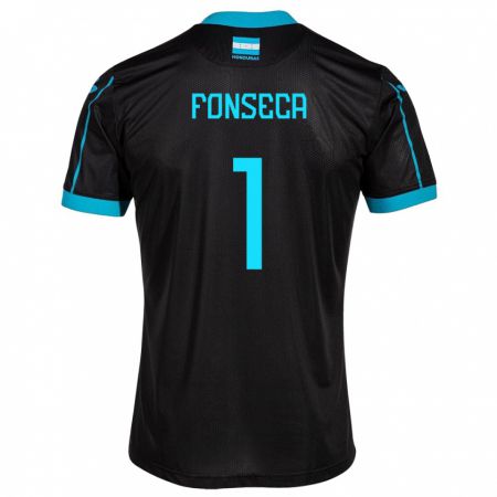 Kandiny Női Honduras Harold Fonseca #1 Fekete Idegenbeli Jersey 24-26 Mez Póló Ing