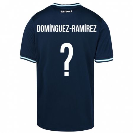 Kandiny Női Guatemala Marco Domínguez-Ramírez #0 Kék Idegenbeli Jersey 24-26 Mez Póló Ing