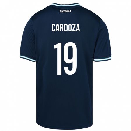 Kandiny Női Guatemala Elmer Cardoza #19 Kék Idegenbeli Jersey 24-26 Mez Póló Ing