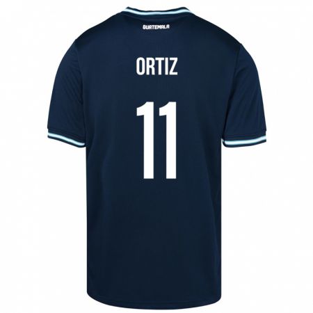 Kandiny Női Guatemala Andersson Ortiz #11 Kék Idegenbeli Jersey 24-26 Mez Póló Ing