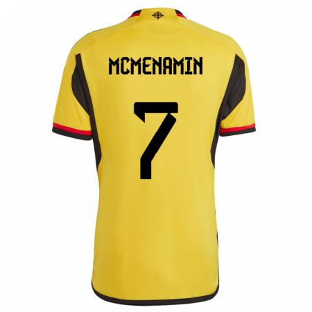 Kandiny Női Észak-Írország Conor Mcmenamin #7 Fehér Idegenbeli Jersey 24-26 Mez Póló Ing