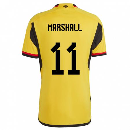 Kandiny Női Észak-Írország Callum Marshall #11 Fehér Idegenbeli Jersey 24-26 Mez Póló Ing