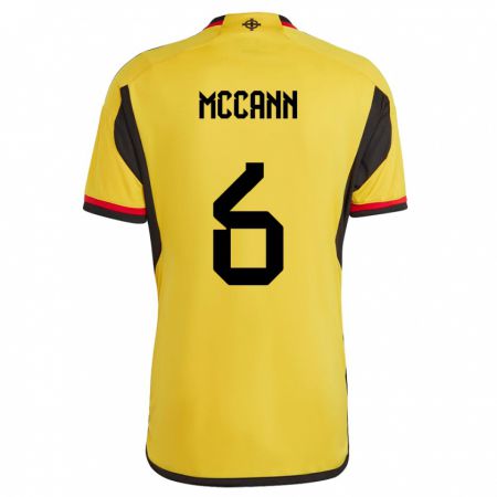 Kandiny Női Észak-Írország Charlie Mccann #6 Fehér Idegenbeli Jersey 24-26 Mez Póló Ing