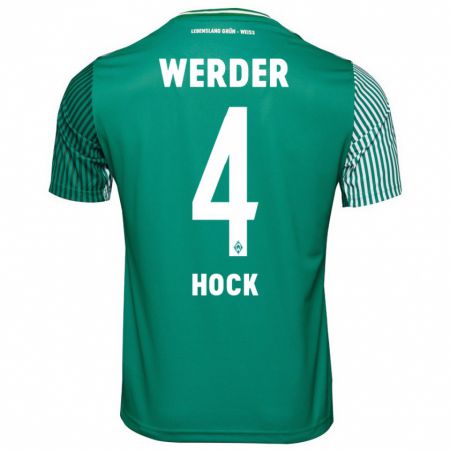 Kandiny Gyermek Alexander Höck #4 Zöld Hazai Jersey 2023/24 Mez Póló Ing