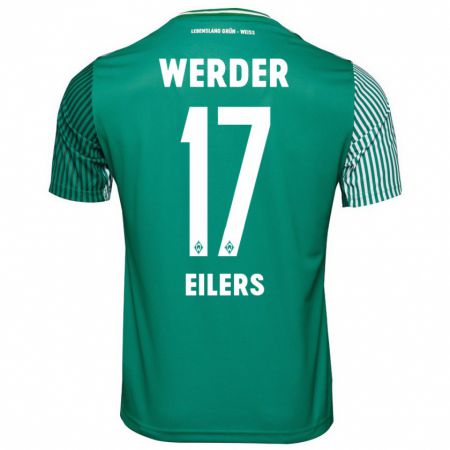 Kandiny Gyermek Jonas Eilers #17 Zöld Hazai Jersey 2023/24 Mez Póló Ing