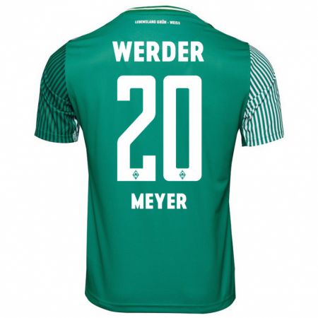 Kandiny Gyermek Keno-Miguel Meyer #20 Zöld Hazai Jersey 2023/24 Mez Póló Ing