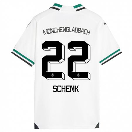 Kandiny Gyermek Isabel Schenk #22 Fehér Zöld Hazai Jersey 2023/24 Mez Póló Ing