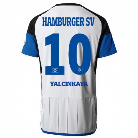 Kandiny Gyermek Bilal Yalcinkaya #10 Fehér Hazai Jersey 2023/24 Mez Póló Ing