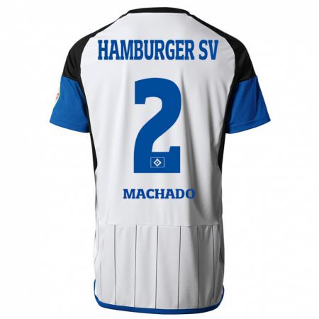 Kandiny Gyermek Kilian Hölscher Machado #2 Fehér Hazai Jersey 2023/24 Mez Póló Ing