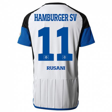 Kandiny Gyermek Yasin Rusani #11 Fehér Hazai Jersey 2023/24 Mez Póló Ing