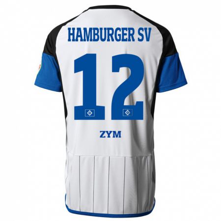 Kandiny Gyermek Marcel Zym #12 Fehér Hazai Jersey 2023/24 Mez Póló Ing