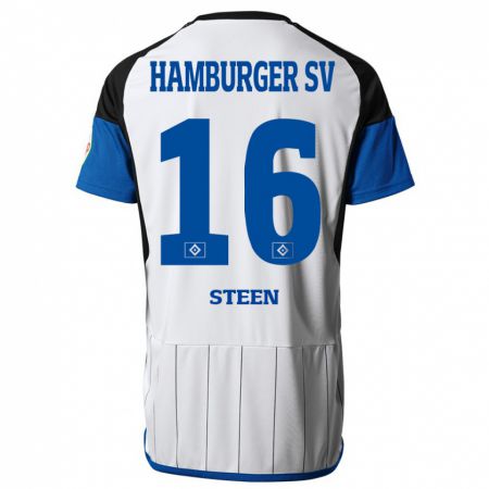 Kandiny Gyermek Maya Steen #16 Fehér Hazai Jersey 2023/24 Mez Póló Ing