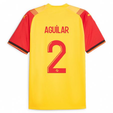 Kandiny Gyermek Ruben Aguilar #2 Sárga Hazai Jersey 2023/24 Mez Póló Ing