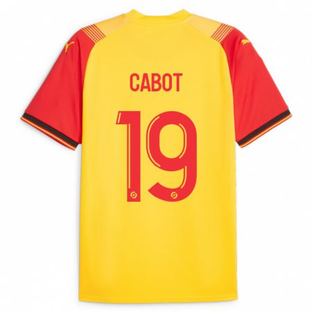 Kandiny Gyermek Jimmy Cabot #19 Sárga Hazai Jersey 2023/24 Mez Póló Ing