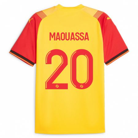 Kandiny Gyermek Faitout Maouassa #20 Sárga Hazai Jersey 2023/24 Mez Póló Ing