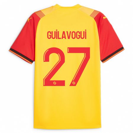 Kandiny Gyermek Morgan Guilavogui #27 Sárga Hazai Jersey 2023/24 Mez Póló Ing