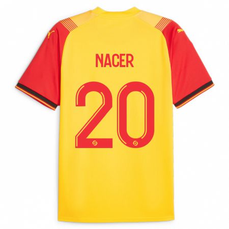 Kandiny Gyermek Myriem Nacer #20 Sárga Hazai Jersey 2023/24 Mez Póló Ing