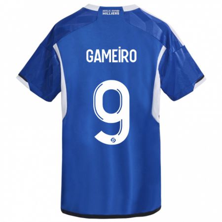 Kandiny Gyermek Kévin Gameiro #9 Kék Hazai Jersey 2023/24 Mez Póló Ing