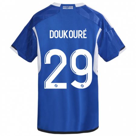 Kandiny Gyermek Ismaël Doukouré #29 Kék Hazai Jersey 2023/24 Mez Póló Ing