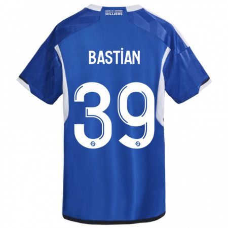 Kandiny Gyermek Maxime Bastian #39 Kék Hazai Jersey 2023/24 Mez Póló Ing