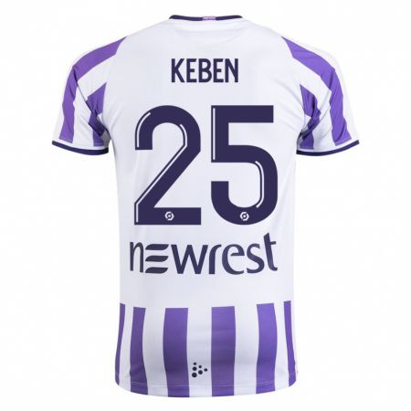 Kandiny Gyermek Kévin Keben #25 Fehér Hazai Jersey 2023/24 Mez Póló Ing