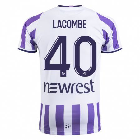 Kandiny Gyermek Justin Lacombe #40 Fehér Hazai Jersey 2023/24 Mez Póló Ing