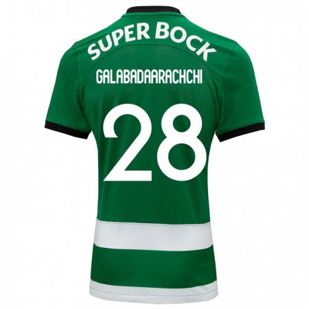 Kandiny Gyermek Jacinta Galabadaarachchi #28 Zöld Hazai Jersey 2023/24 Mez Póló Ing