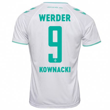 Kandiny Gyermek Dawid Kownacki #9 Fehér Idegenbeli Jersey 2023/24 Mez Póló Ing