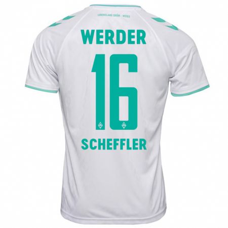 Kandiny Gyermek Ian Scheffler #16 Fehér Idegenbeli Jersey 2023/24 Mez Póló Ing