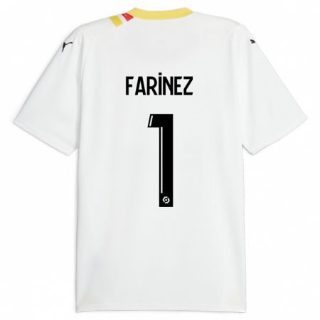 Kandiny Gyermek Wuilker Fariñez #1 Fekete Idegenbeli Jersey 2023/24 Mez Póló Ing