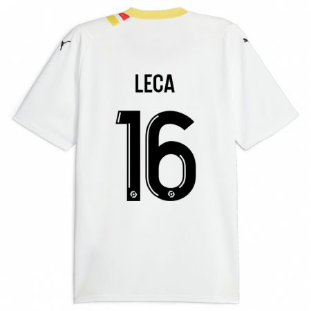 Kandiny Gyermek Jean-Louis Leca #16 Fekete Idegenbeli Jersey 2023/24 Mez Póló Ing