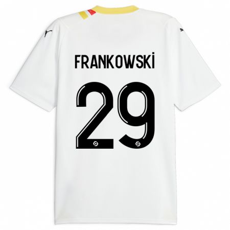 Kandiny Gyermek Przemyslaw Frankowski #29 Fekete Idegenbeli Jersey 2023/24 Mez Póló Ing