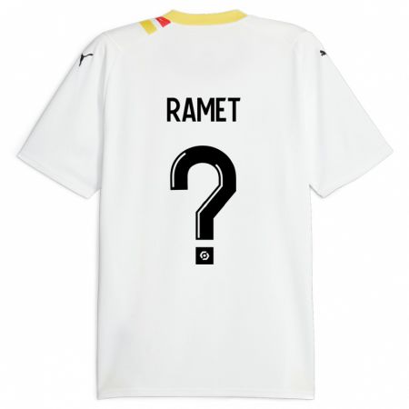 Kandiny Gyermek Simon Ramet #0 Fekete Idegenbeli Jersey 2023/24 Mez Póló Ing