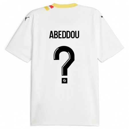 Kandiny Gyermek Adam Abeddou #0 Fekete Idegenbeli Jersey 2023/24 Mez Póló Ing