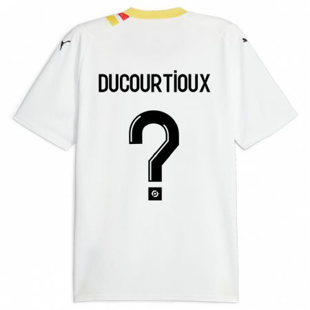 Kandiny Gyermek Ilan Ducourtioux #0 Fekete Idegenbeli Jersey 2023/24 Mez Póló Ing