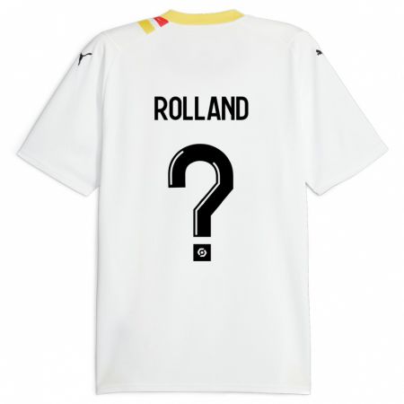 Kandiny Gyermek Paul Rolland #0 Fekete Idegenbeli Jersey 2023/24 Mez Póló Ing