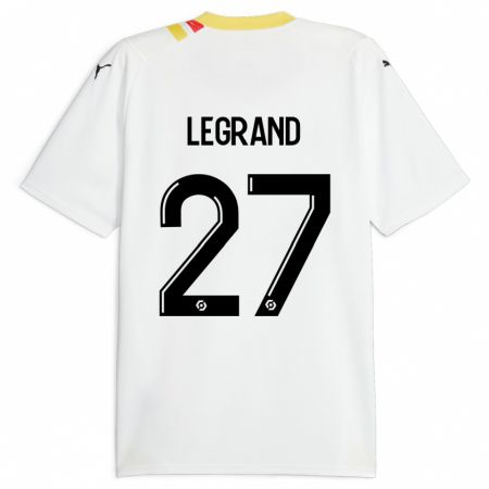 Kandiny Gyermek Bérénice Legrand #27 Fekete Idegenbeli Jersey 2023/24 Mez Póló Ing