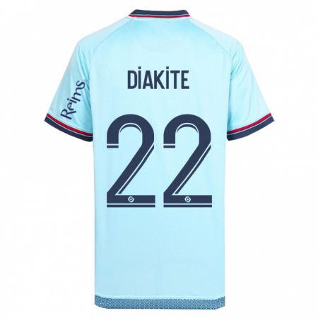 Kandiny Gyermek Oumar Diakité #22 Égszínkék Idegenbeli Jersey 2023/24 Mez Póló Ing