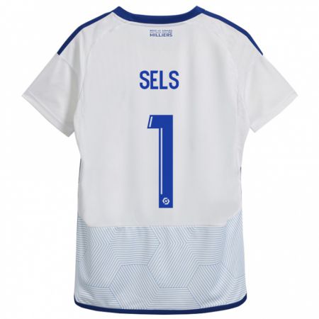 Kandiny Gyermek Matz Sels #1 Fehér Idegenbeli Jersey 2023/24 Mez Póló Ing