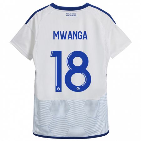 Kandiny Gyermek Junior Mwanga #18 Fehér Idegenbeli Jersey 2023/24 Mez Póló Ing